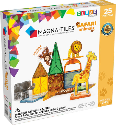 Magna-Fliesen | Safaritiere 25-teiliges Set