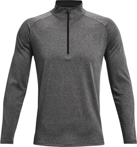 Under Armour UA Tech 2.0 1 2 Zip-Grey Herren-Sporttrikot – Carbon Heather – Schwarz