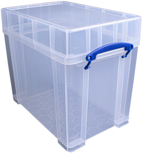 Wirklich nützliche Aufbewahrungsbox, 19 Liter, 395 x 255 x 330 mm, transparent, weiß