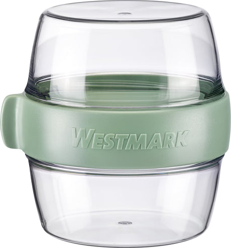 Westmark Pocketbox Maxi, praktische Mitnahmedose, ideal für Joghurt, Obst, Snacks, 700 ml (2 x 350 ml), BPA-frei, Mintgrün