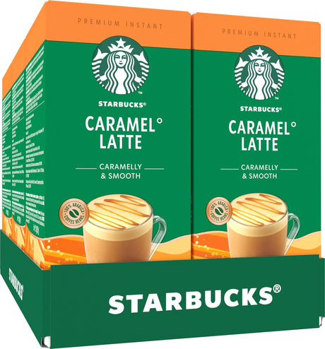 Starbucks Karamell-Latte-Instantkaffee – 6 Kartons x 5 Beutel