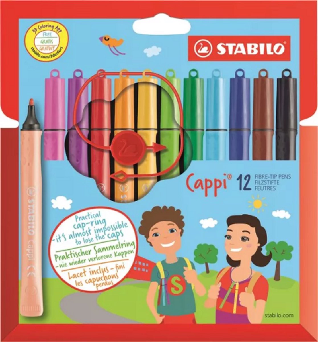 Stabilo cappi - Filzstift - Set à 12 Stück