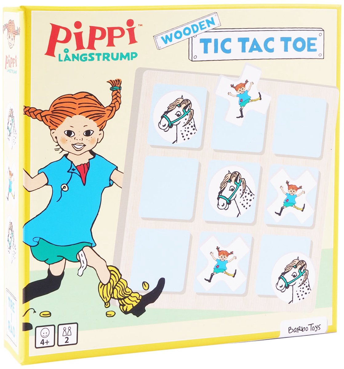 Barbo Toys Pippi Tic-Tac-Toe aus Holz (8635)