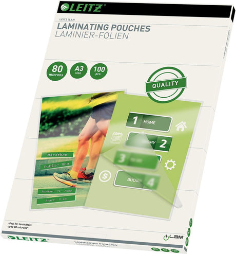 Leitz - Laminierfolien - A3 - 80 Mikron - 100 Stück