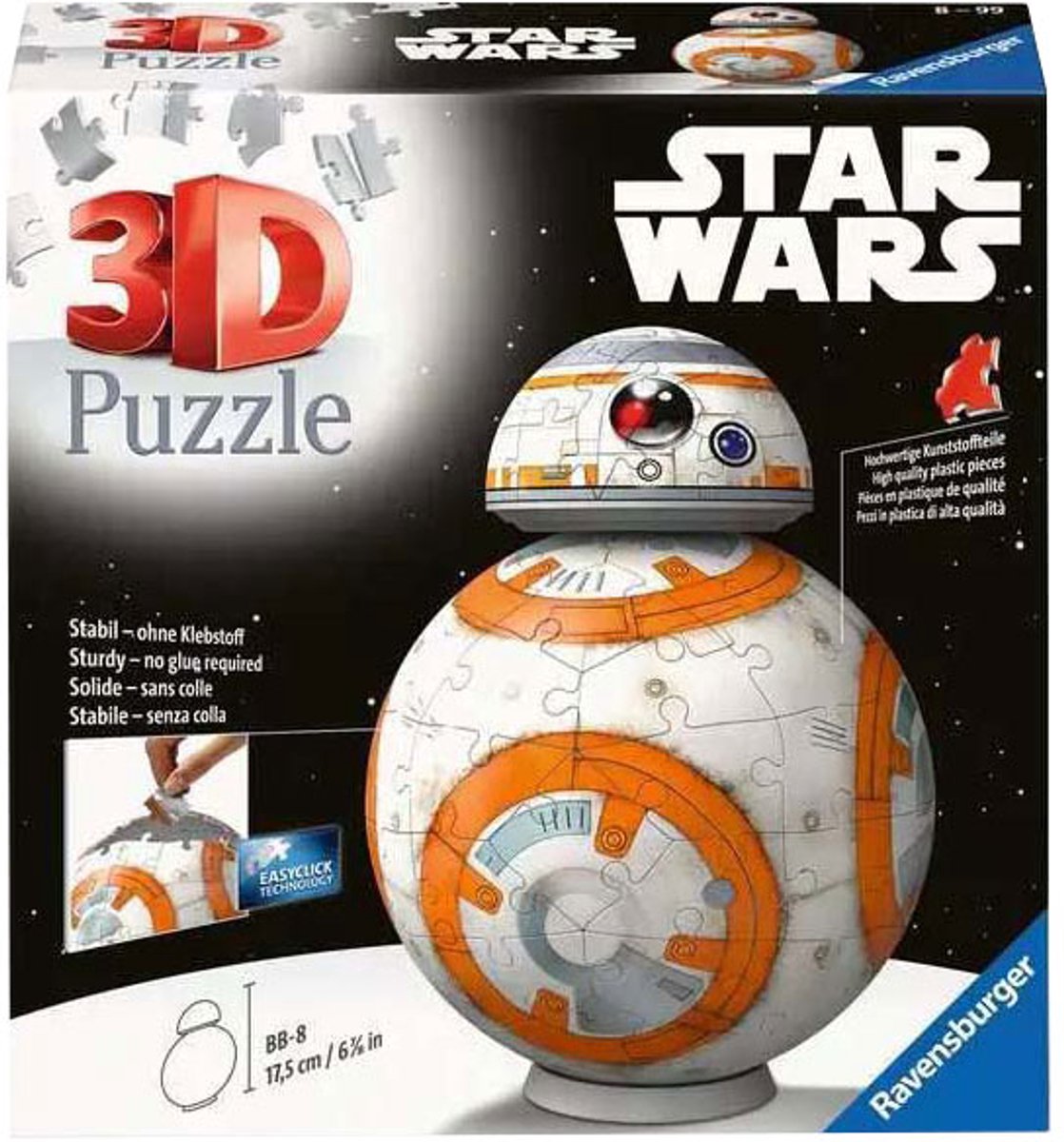 Ravensburger 3D-Puzzle Star Wars BB-8, 99 Teile.
