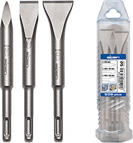 Alpen sds-plus beitel set, 3-delig