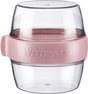 Westmark Pocketbox Maxi, praktische Mitnahmedose, ideal für Joghurt, Obst, Gemüse, Snacks, 700 ml (2 x 350 ml), BPA-frei, rosa