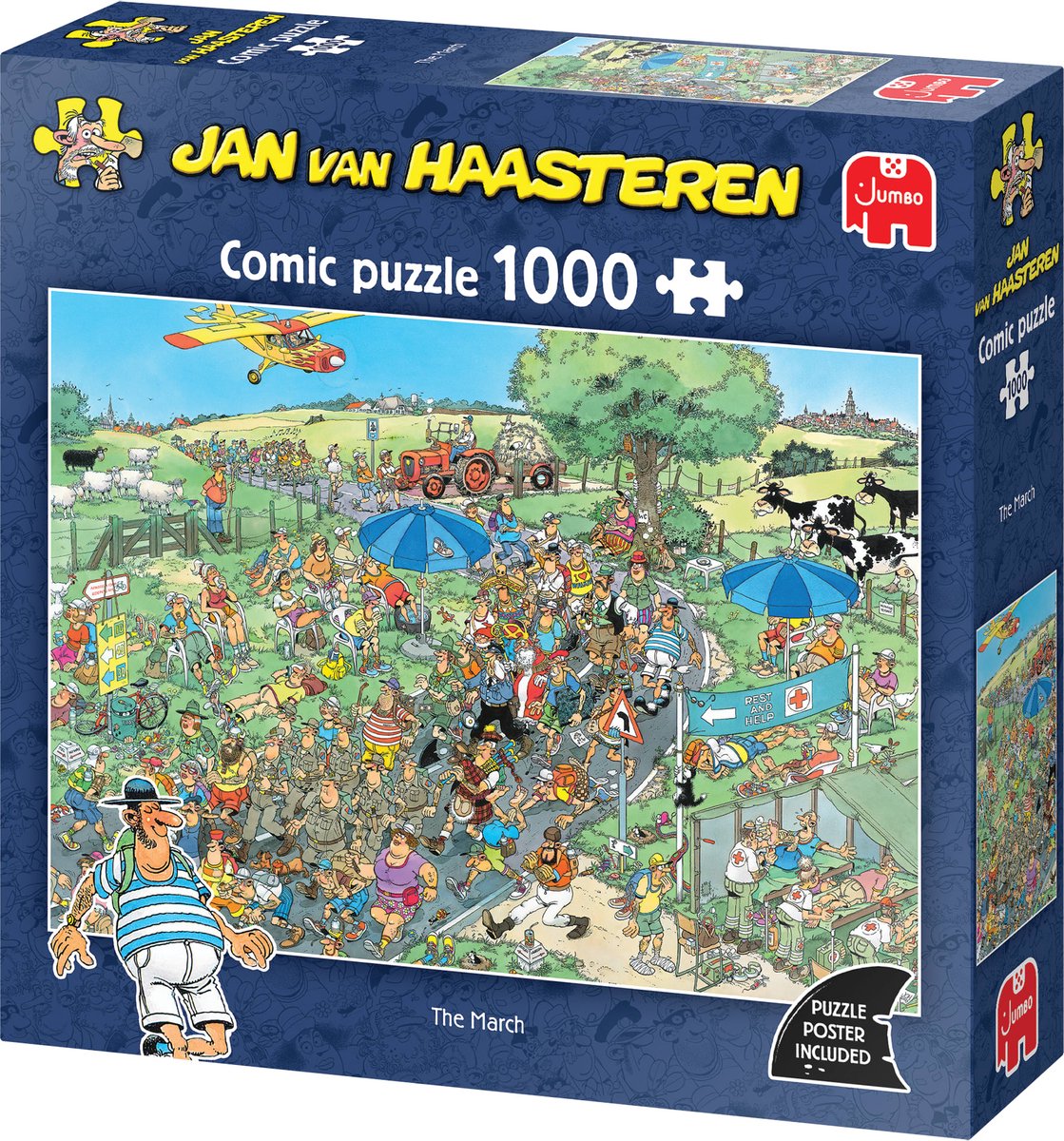 Jumbo the march - jan van haasteren - puzzel van 1000 stukjes