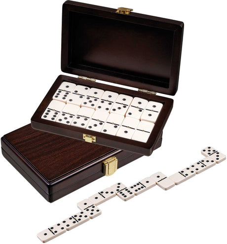 Philos Domino Double 6 Walnussbox 20x12,5cm