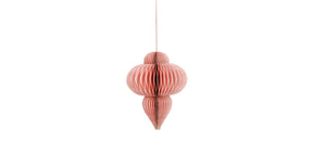 Ornament pegel recycled paper roze - h18xd13cm