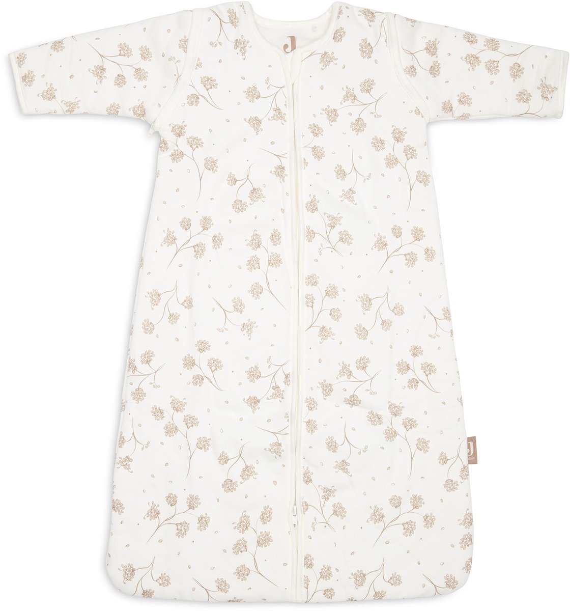 Jollein slaapzak baby met afristbare mouw 110cm - leafy dreams