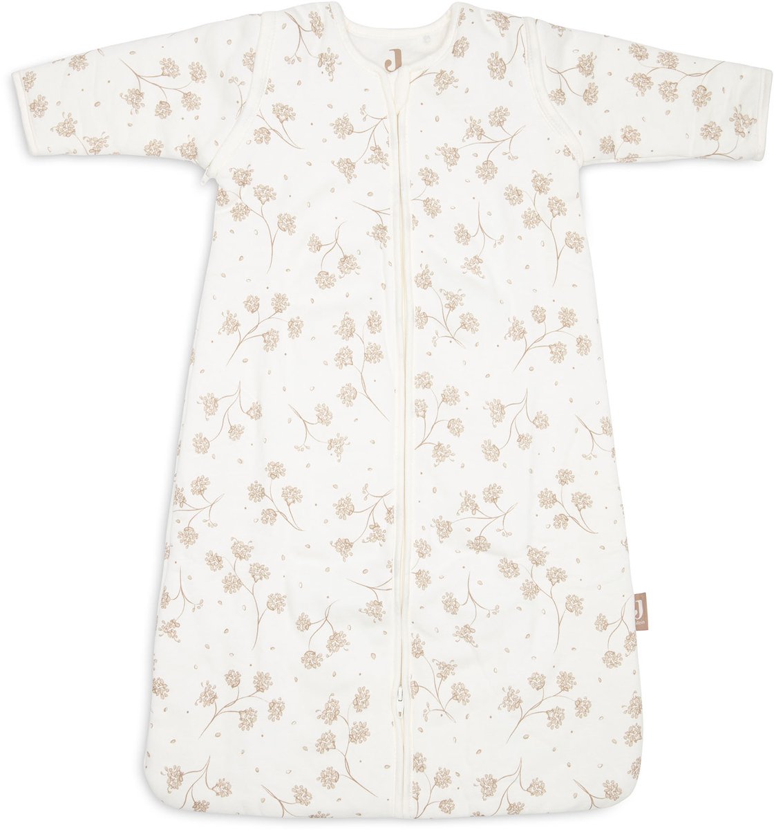 Jollein slaapzak baby met afristbare mouw 70cm - leafy dreams