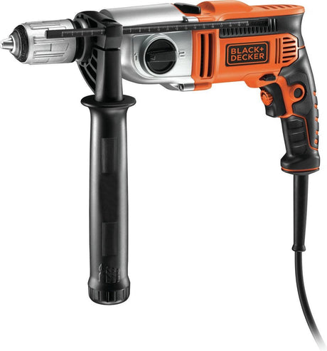 Black+Decker 910W 2-Gang-Schlagbohrschrauber – kr911k-qs