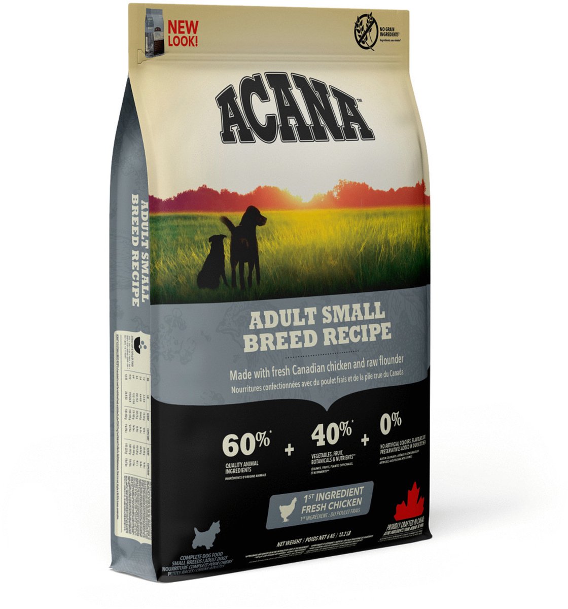 Acana Hundefutter – erwachsenes Huhn kleiner Rassen – 6 kg, reich an Proteinen, kleine Stücke