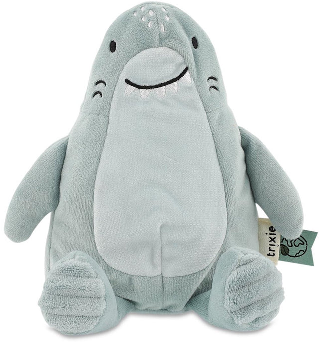 Trixie kleines Kuscheltier Mr. Shark – 0m+ – ideal als Mutterschaftsgeschenk – recycelter Stoff