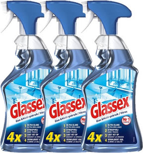 Glassex Glas-Multifensterreiniger – 3 x 750 ml