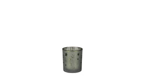 Theelicht houder ster groen - h10xd9cm
