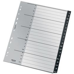 Alphabetische Tabs Leitz Recycle 1207 grau PP (Polypropylen)