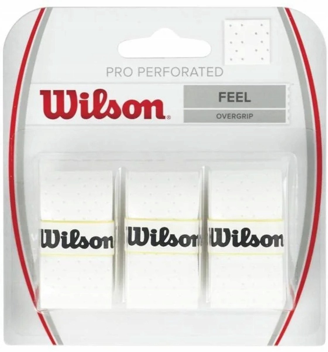 Wilson Pro perforierter Tennis-Padel-Übergriff – weiß