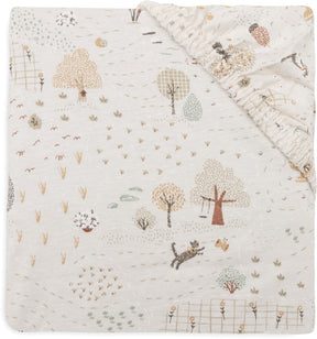 Jollein hoeslaken ledikant - 70 75x140 150cm - jersey - tiny park