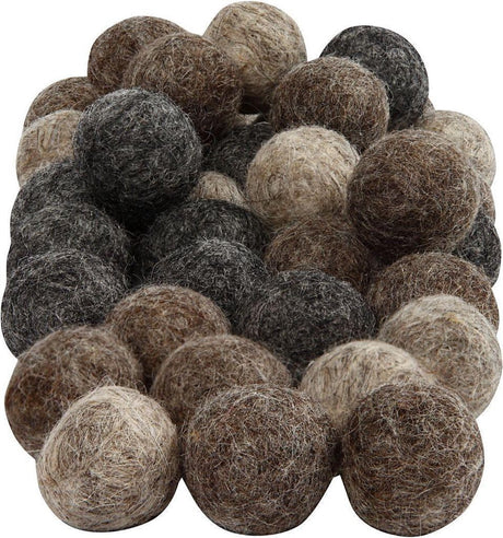 Creativ Company Wollperlen 20 mm natur 64 Stück