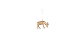Ornament hert goud - l9xb2xh5,5cm
