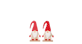 Kerstman rood 2 assorti - l16xb6xh28cm