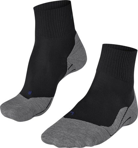 Falke TK5 Cool Short Anti-Blister dünne Lyocell-Funktionsmaterial Wandersocken Damen Schwarz – Größe 41-42