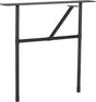 Woood tablo tafel poot h-vorm - metaal - mat zwart - 72x79x36 cm