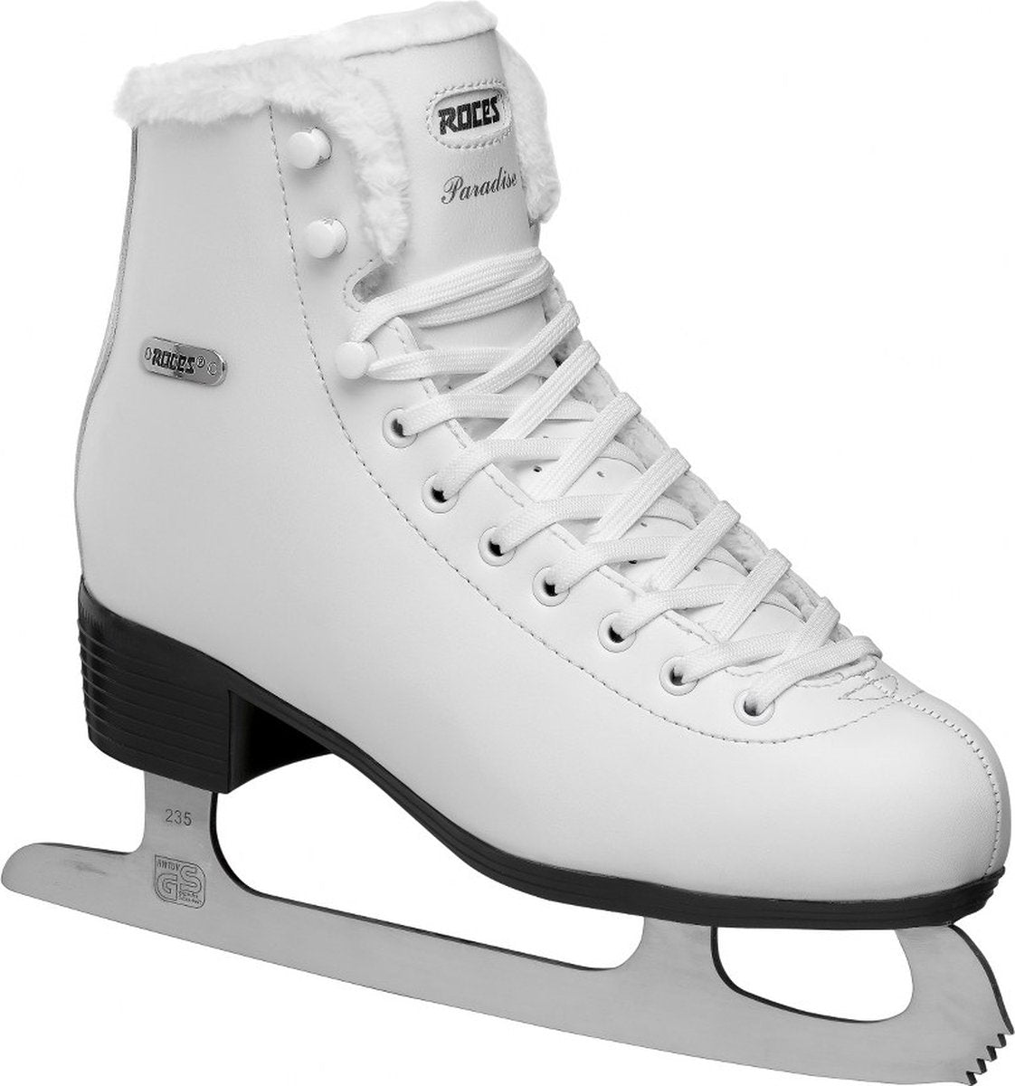 Roces – Paradise Eco Fur – Eiskunstlauf – Skating Damen – weiß – Eco Fur Warmfutter klassische Stabilität – Größe EU 39