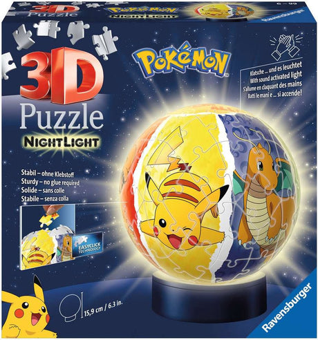Ravensburger 3D -Puzzle Pokémon Nachtlampe, 72.
