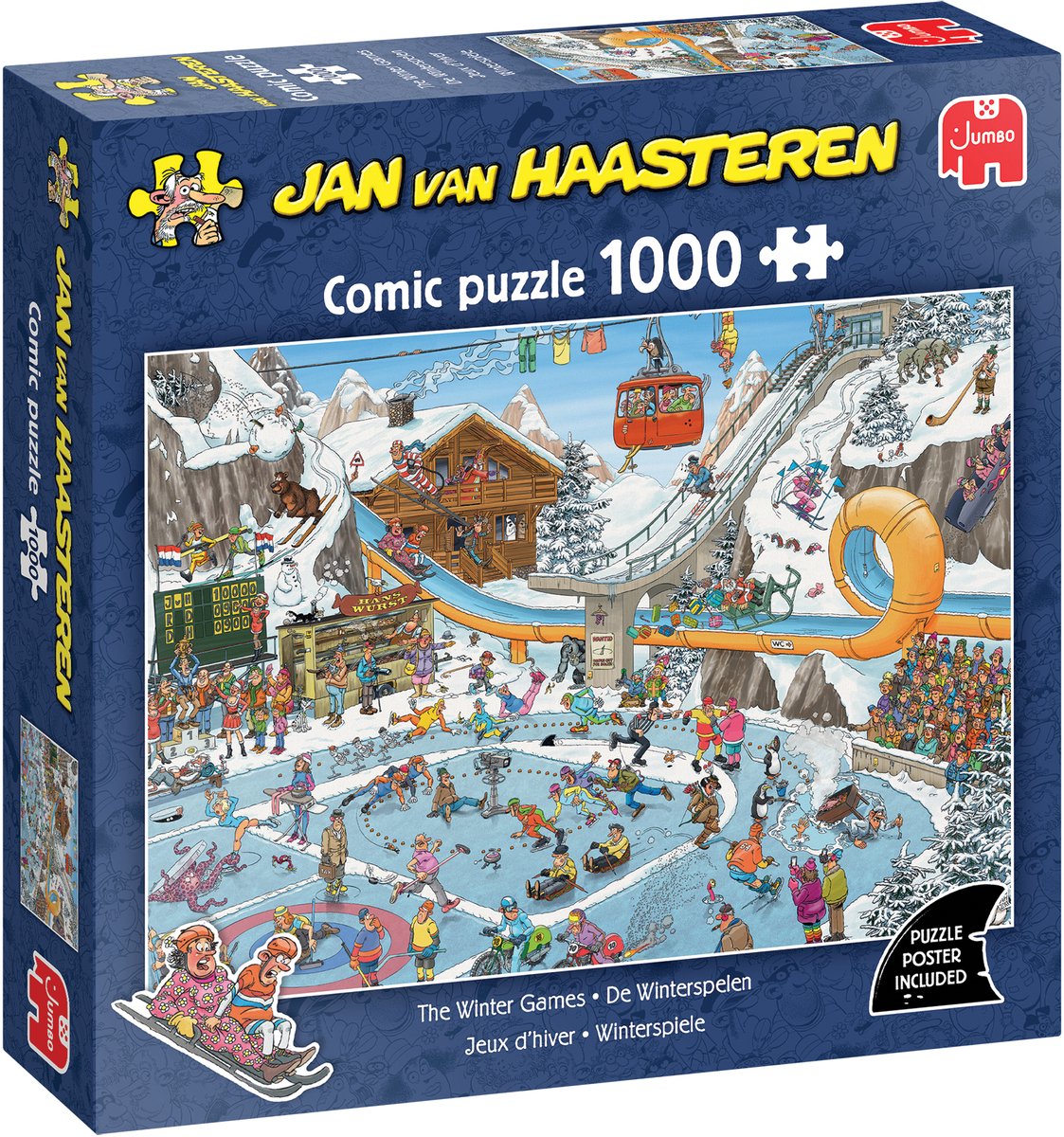Jan van Haasteren Puzzle - Winterspiele, 1000 Teile.