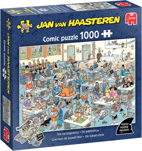 Jan van Haasteren – Katzenausstellung – 1000-teiliges Puzzle
