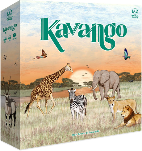 Asmodee Brettspiel Kavango – lehrreiches Naturspiel im südlichen Afrika.