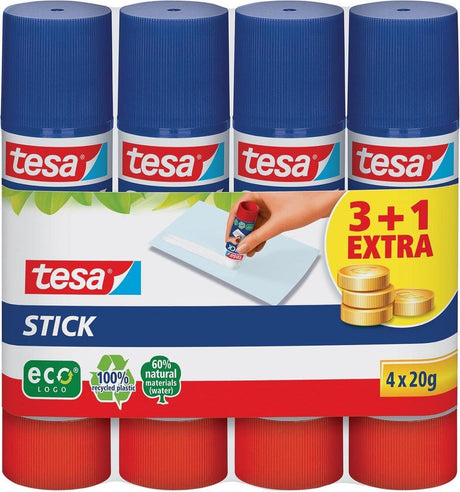 Tesa® Klebestift Stick Eco 20g, 3 + 1 gratis
