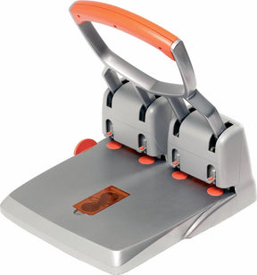 Rapid Supreme Heavy Duty Locher HDC150 4-Loch – stanzt bis zu 150 Blatt – Silberorange