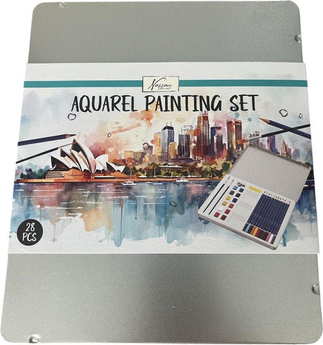 Creative Craft Group Aquarellfarben-Set in Blechdose, 28-tlg
