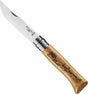 Opinel no.08 boar engraved pocket knife stainless steel wood