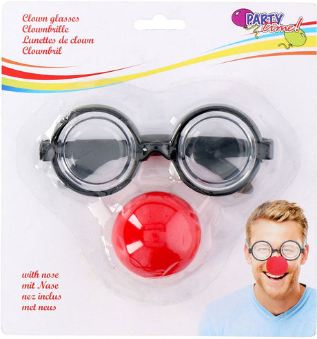 Clownbrille und Nase
