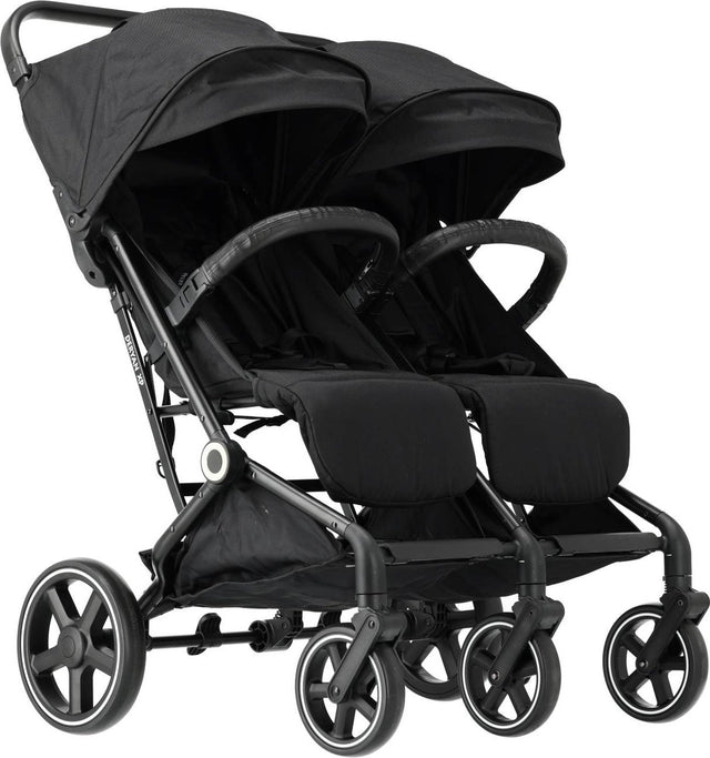 Deryan luxe xp twin buggy xl - dubbele buggy - duobuggy - compact lichtgewicht - zwart