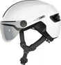 Abus Fahrradhelm Hud-Y Ace Shiny White S - 51-55 cm - Weiß - Geeignet für den Einsatz an Elektrofahrrädern - Stadtfahrrädern - 400 g