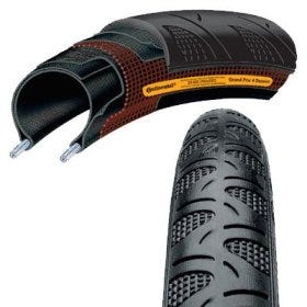 Continental Grand Prix Racing Fire Bike 23-622 Schwarz