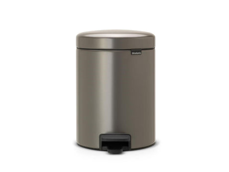 Brabantia Newicon Abfallbehälter – 5 Liter – Badezimmer – Platin