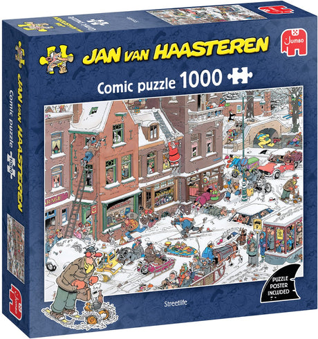 Jumbo streetlife - jan van haasteren - puzzel van 1000 stukjes