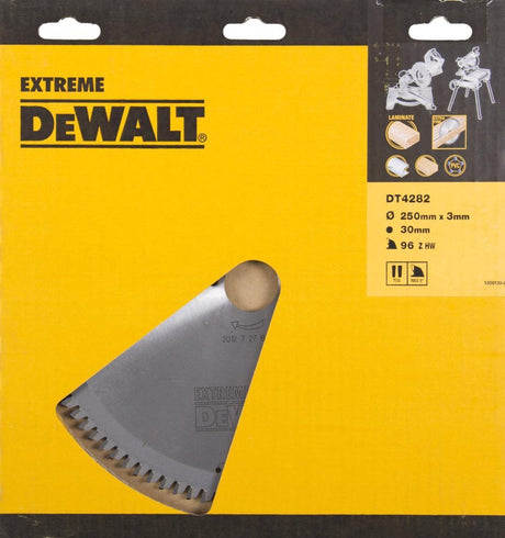 Dewalt Kreissägeblatt für Laminat | extrem | ø 250mm Achsloch 30mm 96t - dt4282-qz