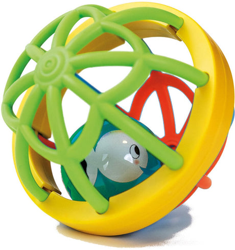 Kleiner sensorischer Ball aus weißem Fisch. 0+