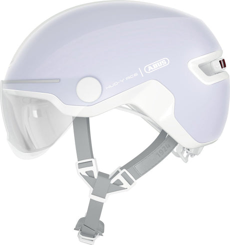 Abus Fahrradhelm Hud-Y Ace Pure Lavender M – 54–58 cm – Lila – geeignet für den Einsatz auf Elektrofahrrädern – Stadtfahrrädern – 430 g