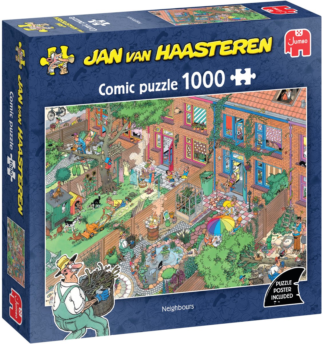 Jumbo neighbours - jan van haasteren - puzzel van 1000 stukjes