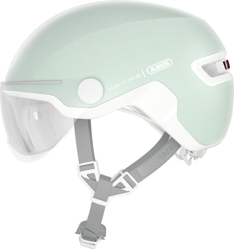 Abus Fahrradhelm Hud-Y Ace Pure Mint L - 57-61 cm - Hellgrün - Geeignet für den Einsatz an Elektrofahrrädern - Cityfahrrädern - 460 g