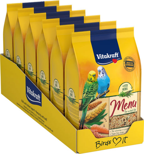 Vitakraft Menü Vogelfutter - Sittich - 6x500 Gramm